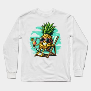 Pineapple on the Beach Long Sleeve T-Shirt